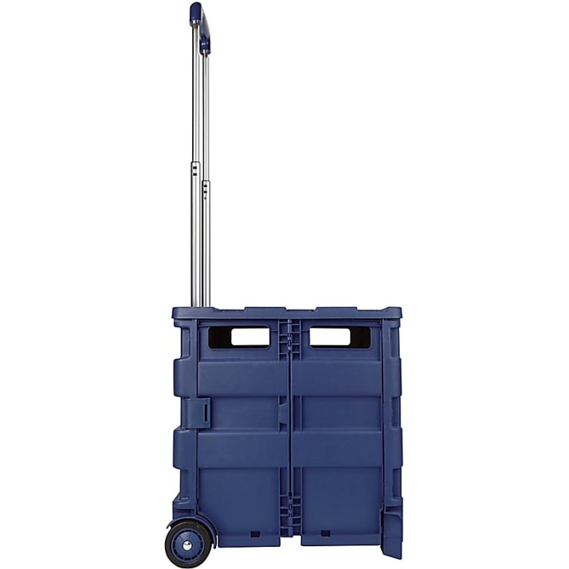 Office Depot® Brand Mobile Folding Cart With Lid, 16"H x 18"W x 15"D, Black - Image 8