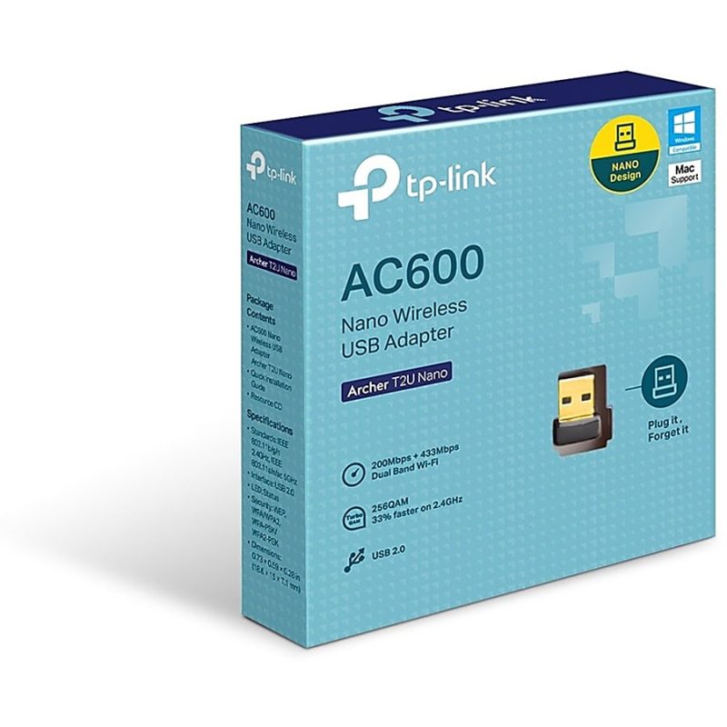 TP-LINK AC600 Nano USB Wireless Network Adapter, Archer T2U Nano - Image 7