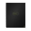 Rocketbook Core Smart Reusable Letter Size Notebook, 8-1/2" x 11", 1 Subject, Line Ruled, 16 Sheets, Black - Image 2