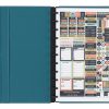 TUL® Discbound Monthly Planner Starter Set, Undated, Letter Size, Leather Cover, Teal - Image 2