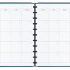TUL® Discbound Monthly Planner Starter Set, Undated, Letter Size, Leather Cover, Teal - Image 3
