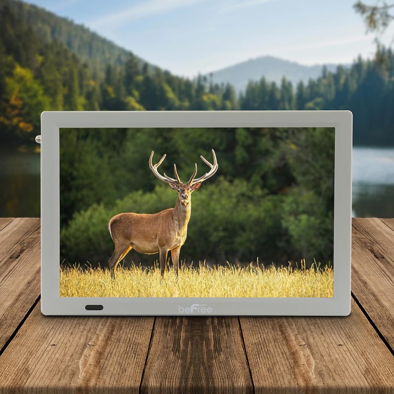beFree Sound Portable Rechargeable 14" LED TV, Gray, 995116758M - Image 8