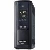 CyberPower Intelligent LCD BRG1500AVRLD2 1500VA Mini-tower UPS - Mini-tower - AVR - 8 Hour Recharge - 2 Minute Stand-by - 120 V AC Input - 120 V AC Output - Serial Port - 12 x NEMA 5-15R - 6 x Battery/Surge Outlet - Image 3