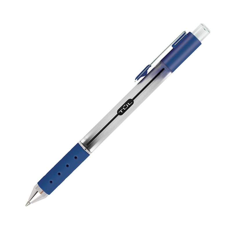 TUL® GL Series Retractable Gel Pens, Medium Point, 0.7 mm, Silver Barrel, Assorted Standard & Bright Ink Colors, Pack Of 14 Pens - Image 6