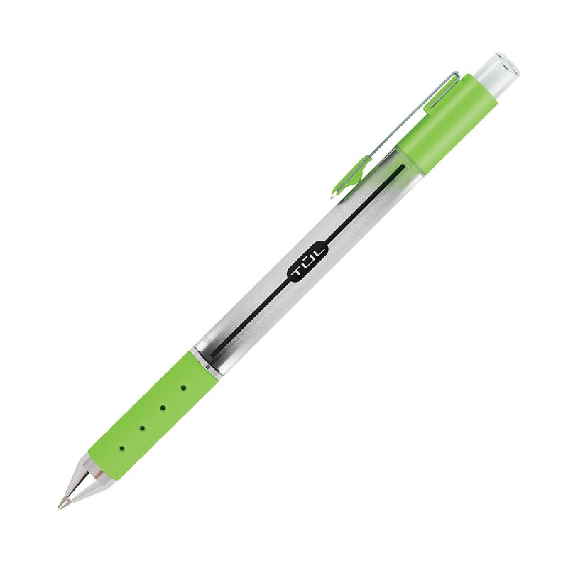 TUL® GL Series Retractable Gel Pens, Medium Point, 0.7 mm, Silver Barrel, Assorted Standard & Bright Ink Colors, Pack Of 14 Pens - Image 9