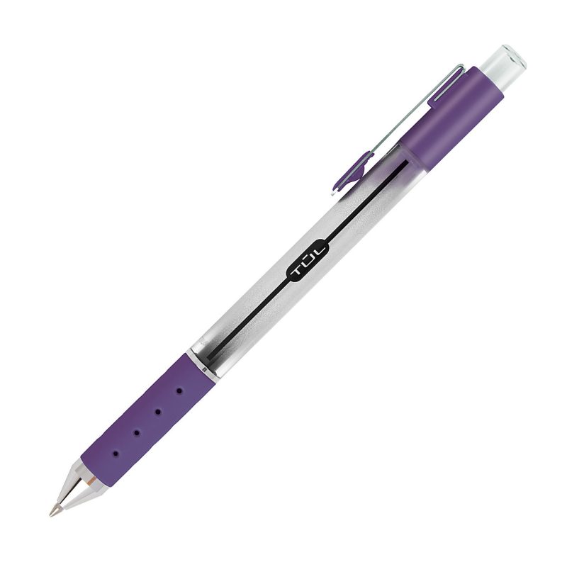 TUL® GL Series Retractable Gel Pens, Medium Point, 0.7 mm, Silver Barrel, Assorted Standard & Bright Ink Colors, Pack Of 14 Pens - Image 11