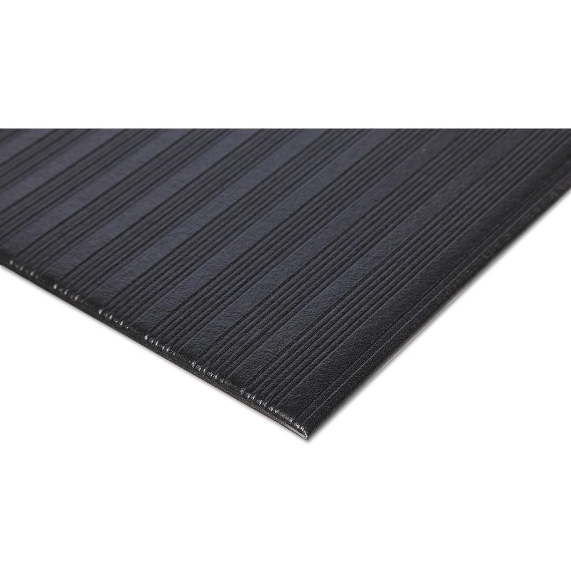 Crown Ribbed Vinyl Anti-Fatigue Mat, 2' x 3', Black - Image 4