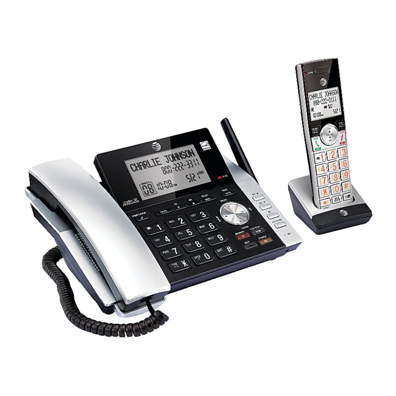 AT&T DECT 6.0 Expandable Corded/Cordless Phone System With Digital Answering System, CL84115 - Image 3
