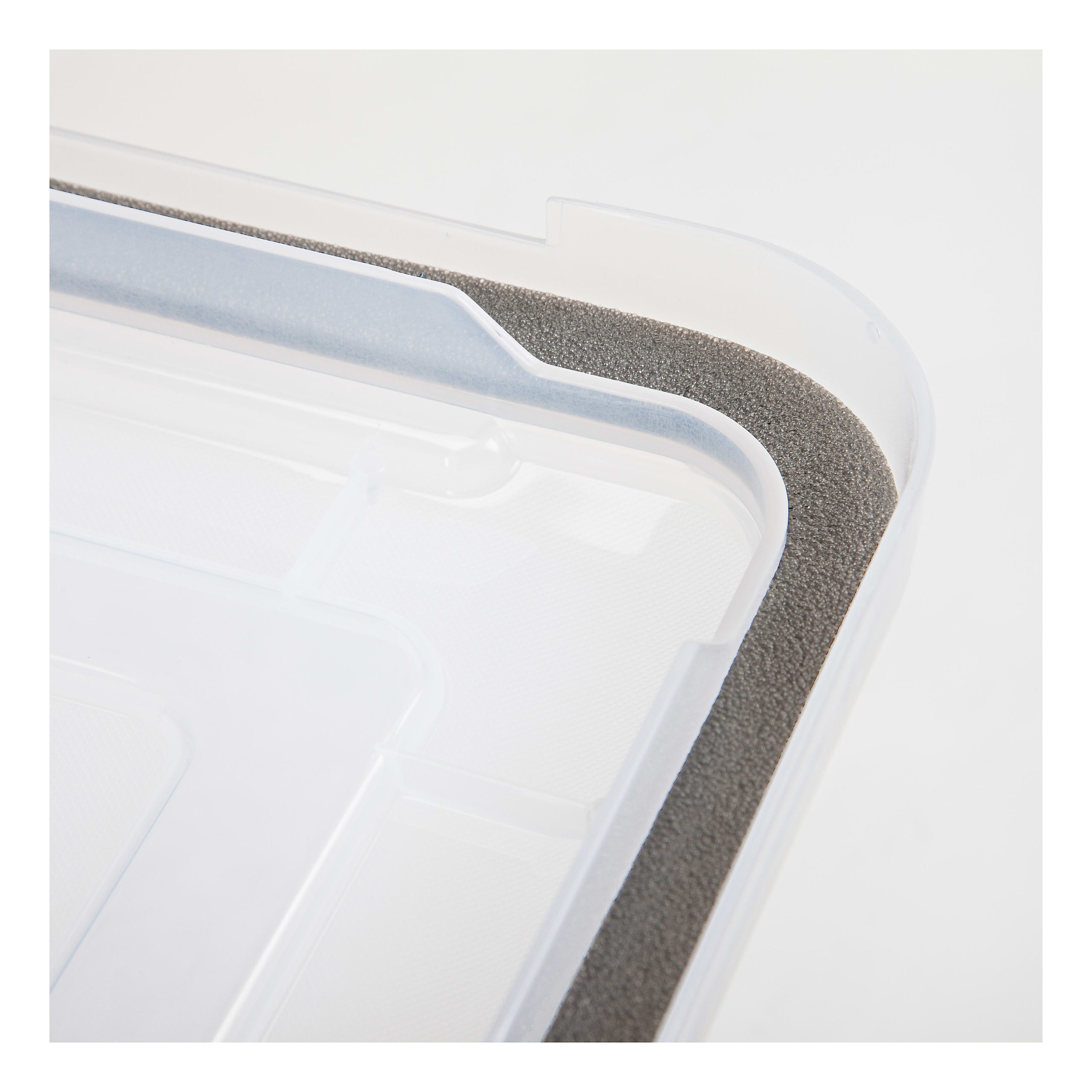 IRIS Letter and Legal Size WEATHERTIGHT File Box, 10 7/8"H x 14 1/2"W x 18"D, Clear, Pack of 6 - Image 6