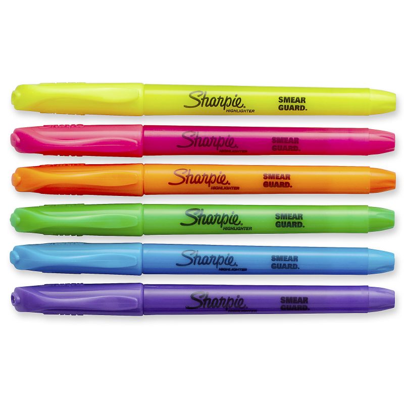 Sharpie® Accent Pocket Highlighters, Chisel Tip, Assorted Barrel Colors, Assorted Ink Colors, Pack Of 24 Highlighters - Image 2