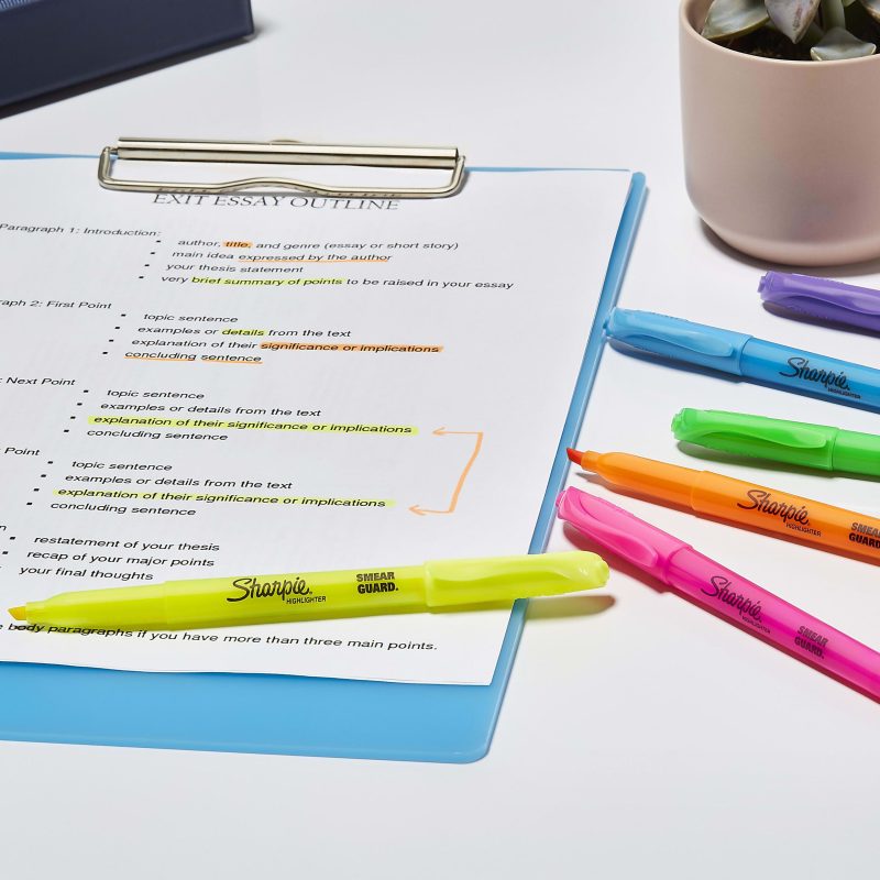 Sharpie® Accent Pocket Highlighters, Chisel Tip, Assorted Barrel Colors, Assorted Ink Colors, Pack Of 24 Highlighters - Image 6