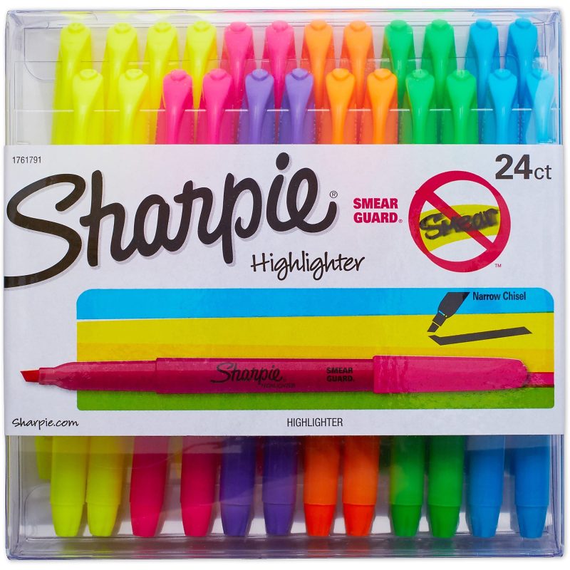 Sharpie® Accent Pocket Highlighters, Chisel Tip, Assorted Barrel Colors, Assorted Ink Colors, Pack Of 24 Highlighters - Image 7