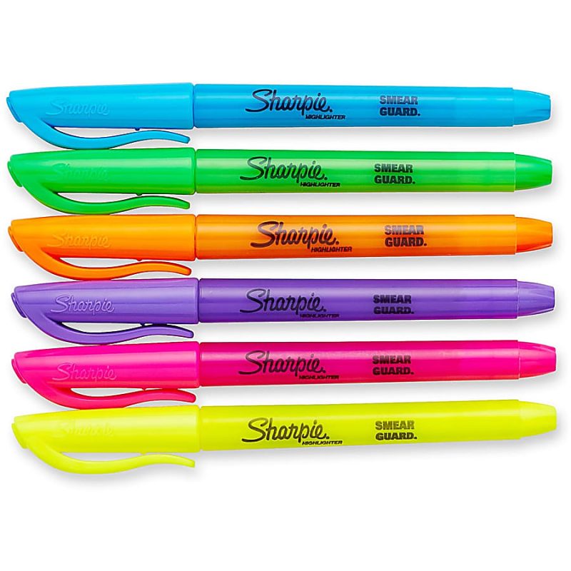 Sharpie® Accent Pocket Highlighters, Chisel Tip, Assorted Barrel Colors, Assorted Ink Colors, Pack Of 24 Highlighters - Image 9