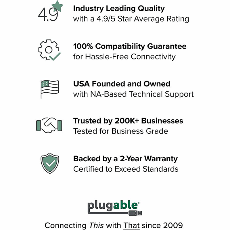 Plugable Thunderbolt 4 Cable with 240W Charging, Thunderbolt Certified, 3.3 Feet (1M),1x 8K Display, 40 Gbps - Compatible with USB4, Thunderbolt 3, USB-C, Driverless - Image 8