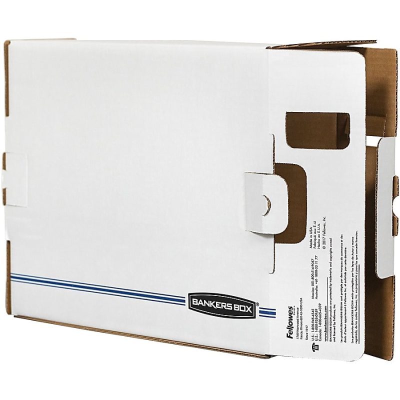 Bankers Box® X-Ray Storage Boxes, 15 3/4" x 5 1/4" x 19 3/4", White/Blue, Case Of 6 - Image 7