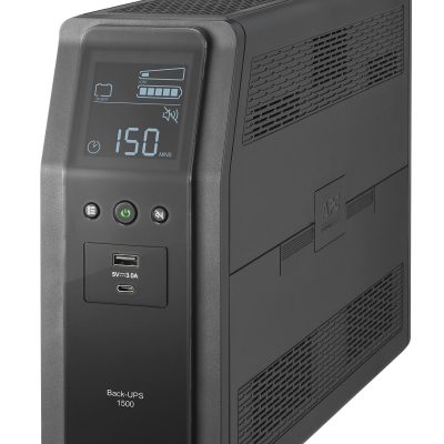 APC® Back-UPS Pro 10-Outlet Tower Uninterruptible Power Supply, 1,500VA/900 Watts, BN1500M2