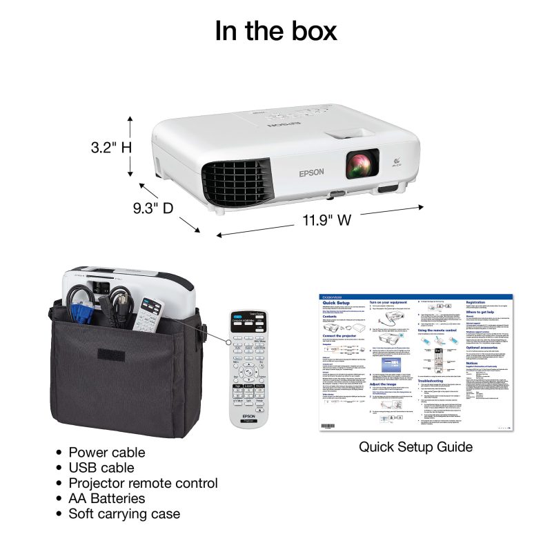 Epson® EX3280 XGA 3LCD Portable Projector - Image 5