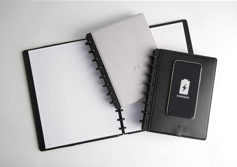 TUL® Wireless/Wired Charging Discbound Notebook, Leather Cover, Letter Size, Black - Image 5