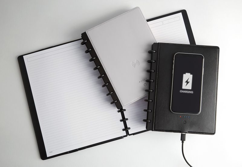 TUL® Wireless/Wired Charging Discbound Notebook, Leather Cover, Letter Size, Black - Image 6