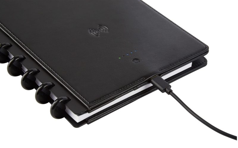TUL® Wireless/Wired Charging Discbound Notebook, Leather Cover, Letter Size, Black - Image 9
