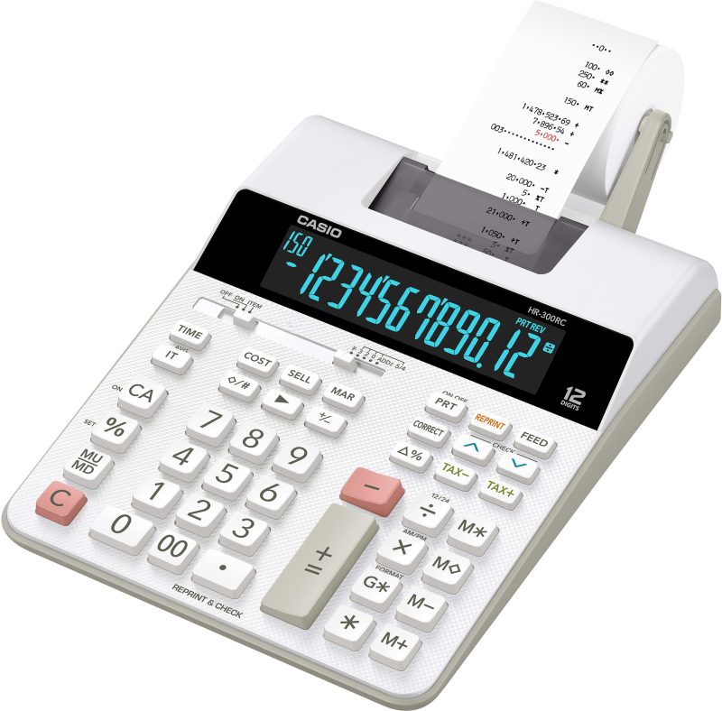 Casio® HR-300RC Desktop 2-Color Printing Calculator - Image 2